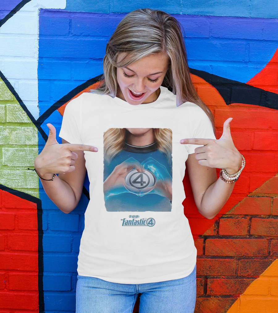 Invisible Woman Marvel Studios Fantastic 4 Emblem T-Shirt
