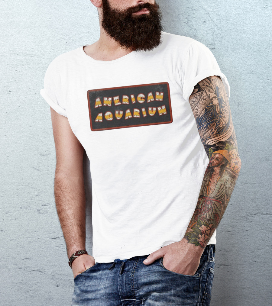 American Aquarium Vintage Aesthetic Letters T-Shirt