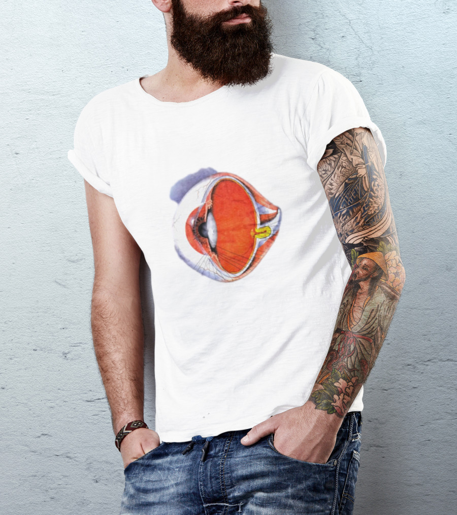 Anatomical Eye Ball Illustration 1991 T-Shirt