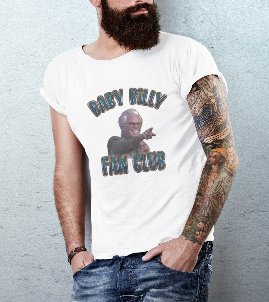 Baby Billy Fan Club Custom Printed Vintage Style T-Shirt