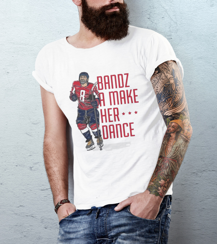Bandz A Make Her Dance Ice Hockey 8 Stars T-Shirt