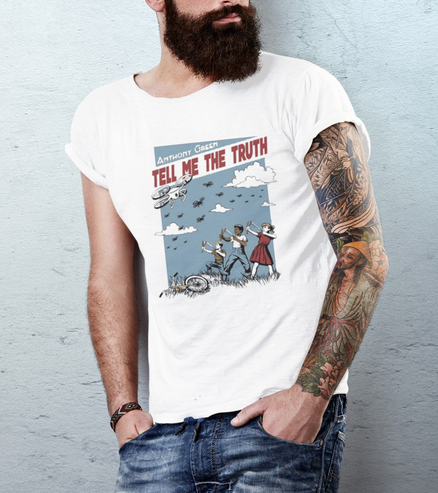 Anthony Green Tell Me The Truth Kids Running From Insects T-Shirt