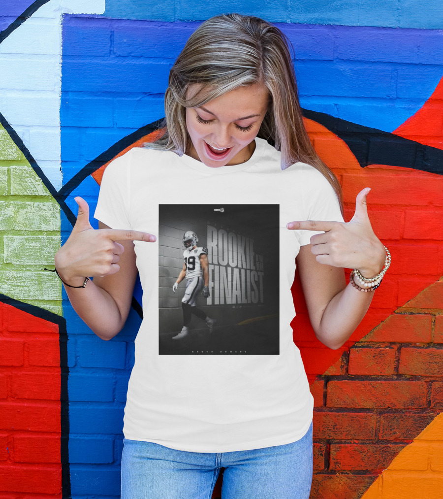 Brock Bowers Las Vegas Raiders Rookie Of The Year Finalist T-Shirt