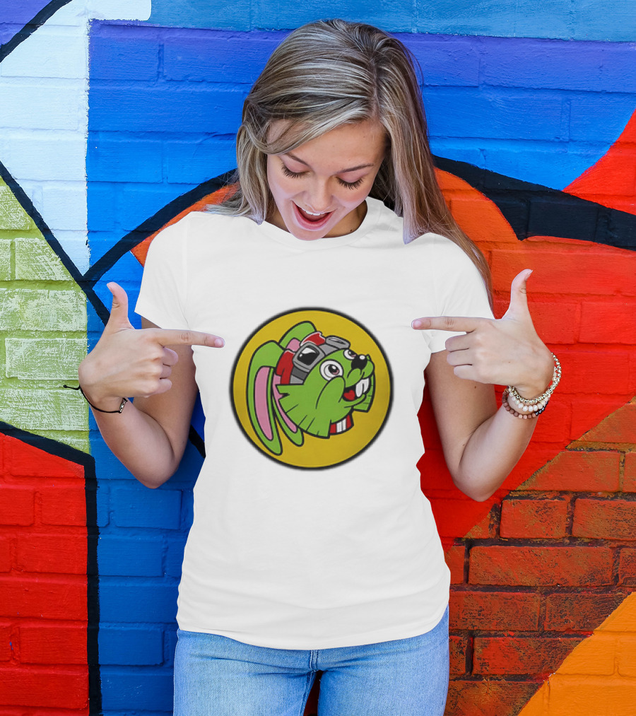 Bucky O’Hare Buc-ee’s Collaboration Featuring Iconic Green Rabbit With Goggles T-Shirt