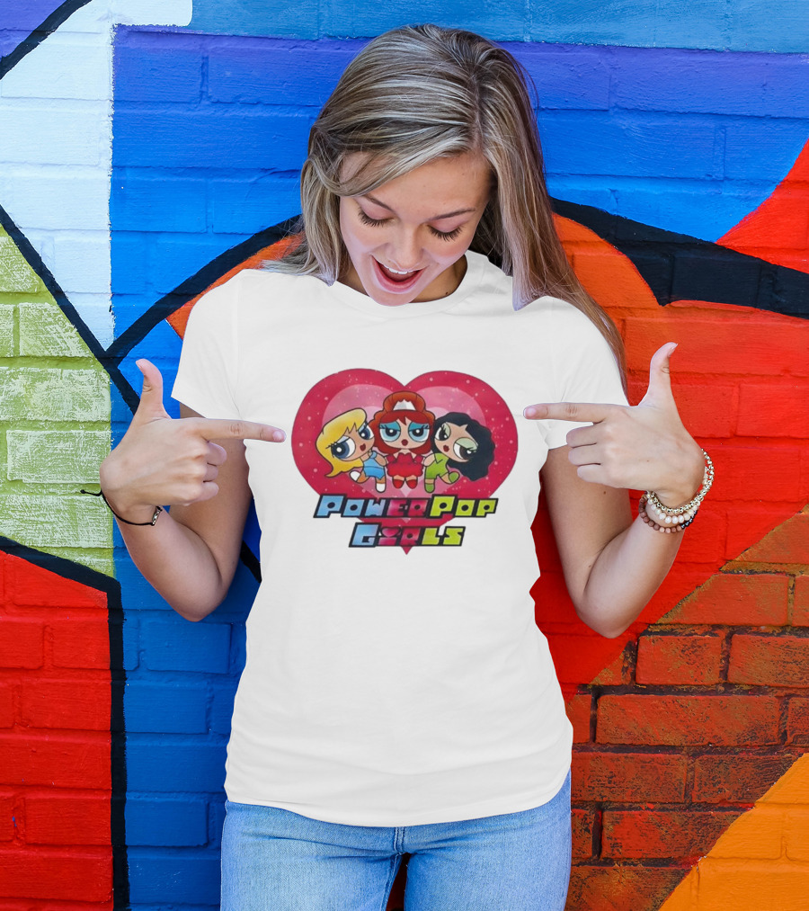 Chappell Roan Power Pop Girls Heart Cartoon Trio T-Shirt
