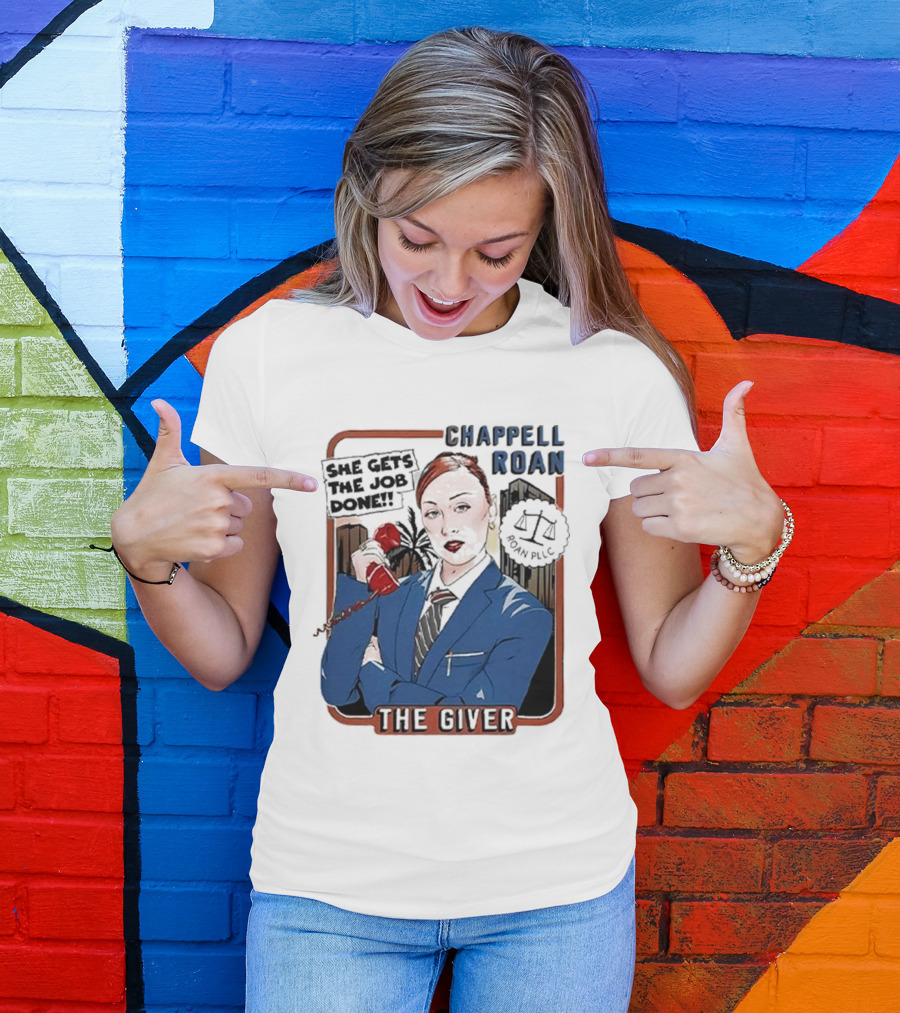 Chappell Roan The Giver Blue Suit Red Rose T-Shirt