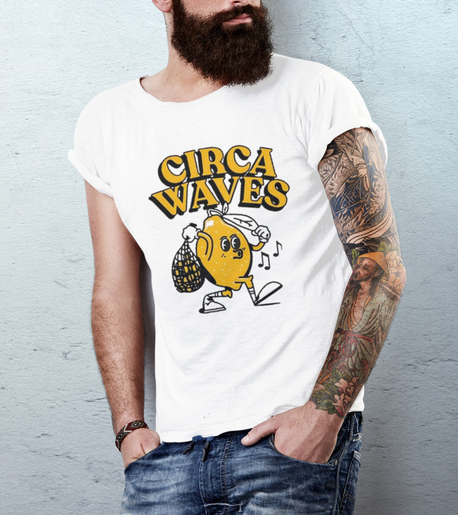 Circa Waves Leroy The Lemon Running Cartoon T-Shirt