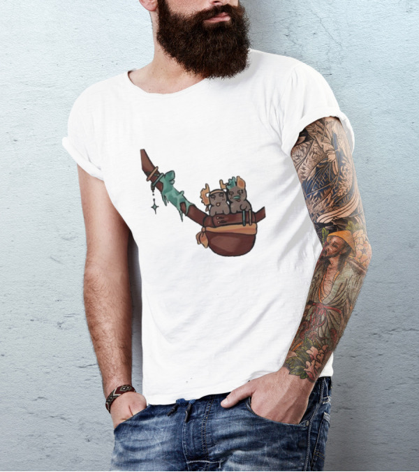 Coilpunk Steam Coil Phighting In A Bag Wizard Staff Adventure T-Shirt
