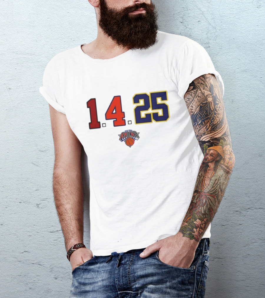 Derrick Rose Numbers 14 25 New York Knicks T-Shirt