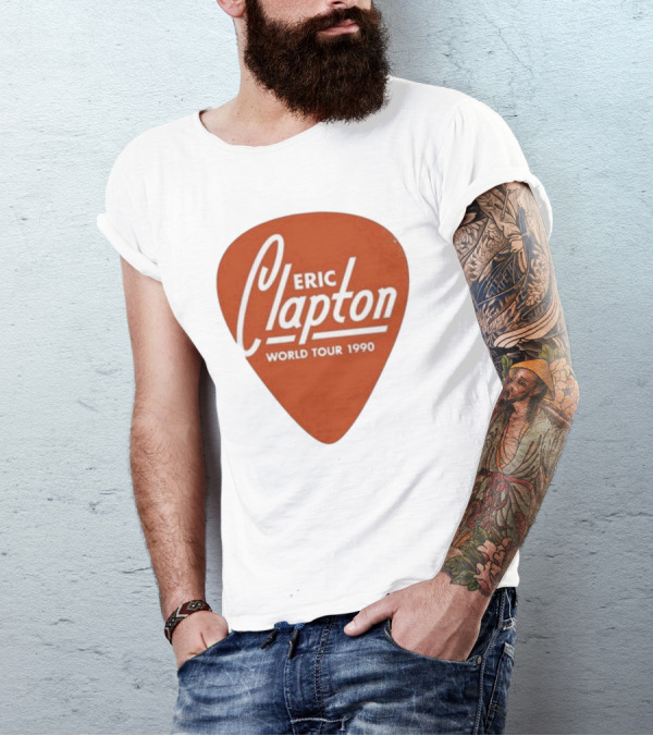 Eric Clapton World Tour 1990 Guitar Pick T-Shirt