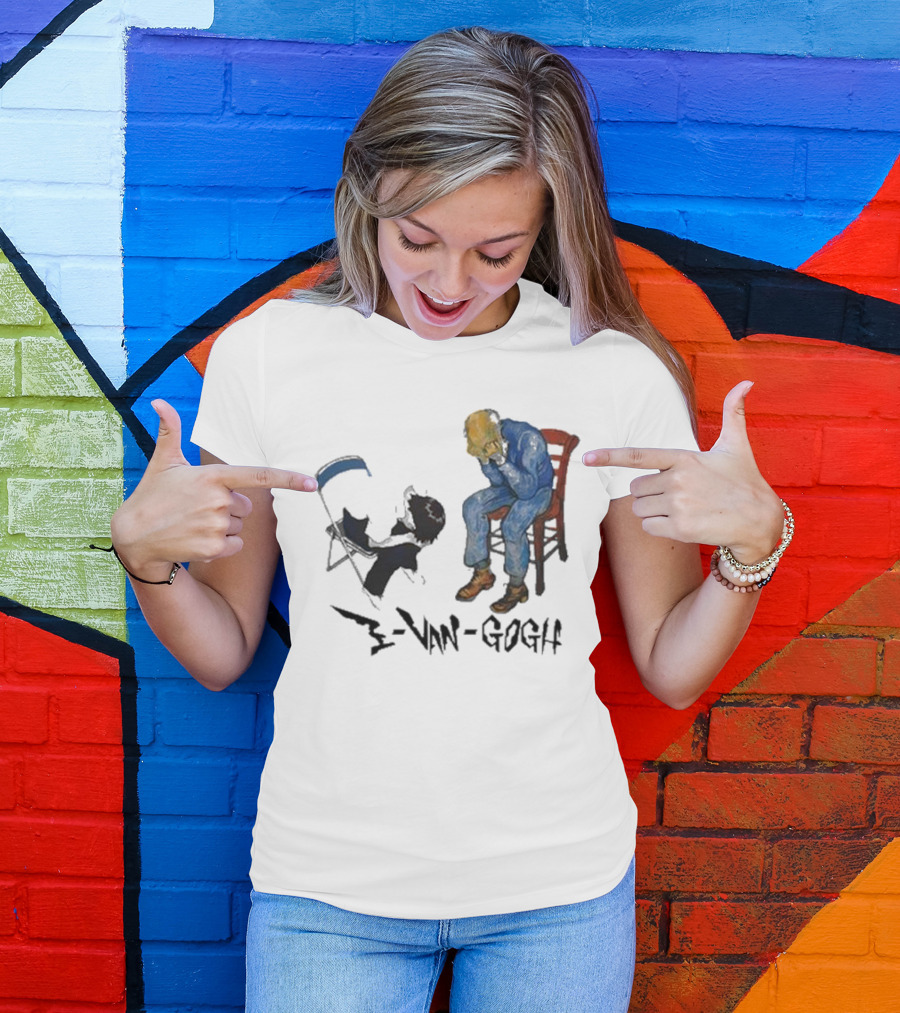 Evangogh Ikari Shinji And Gate Van Gogh Mashup T-Shirt