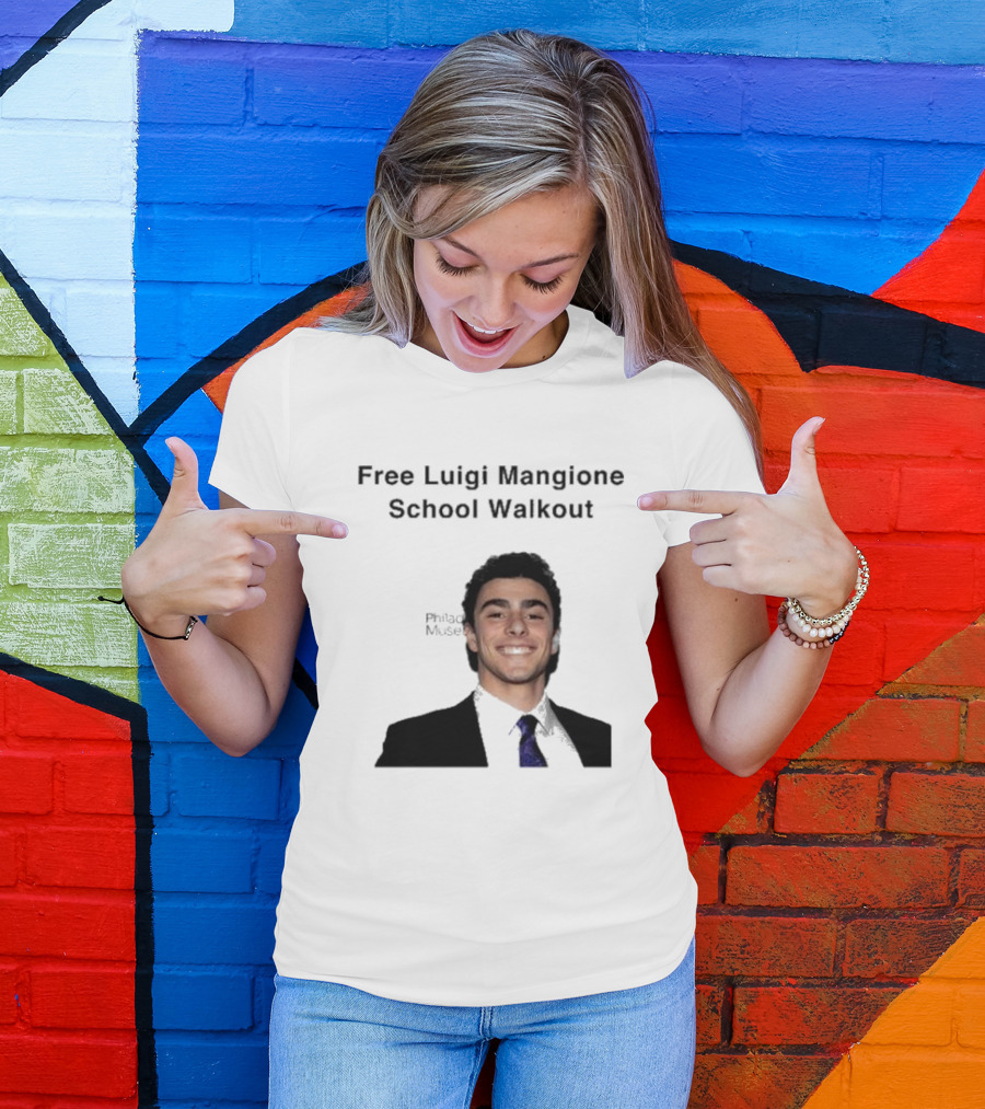 Free Luigi Mangione School Walkout T-Shirt