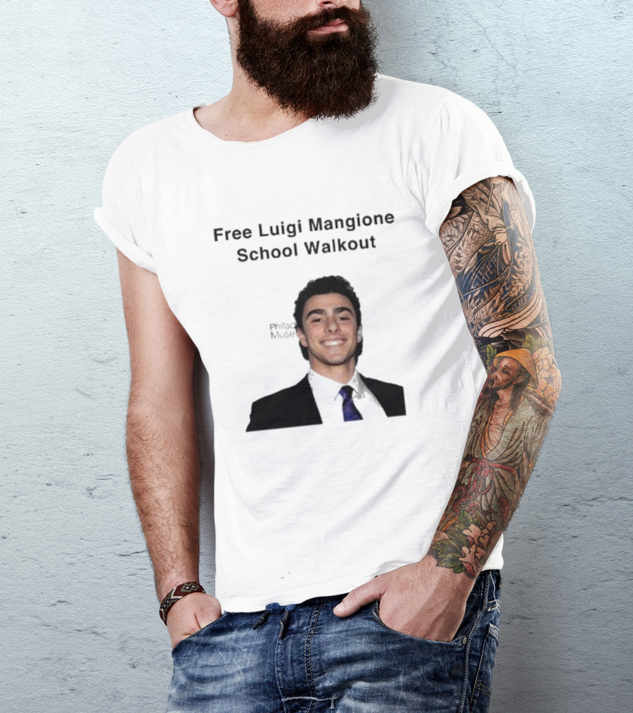 Free Luigi Mangione School Walkout T-Shirt