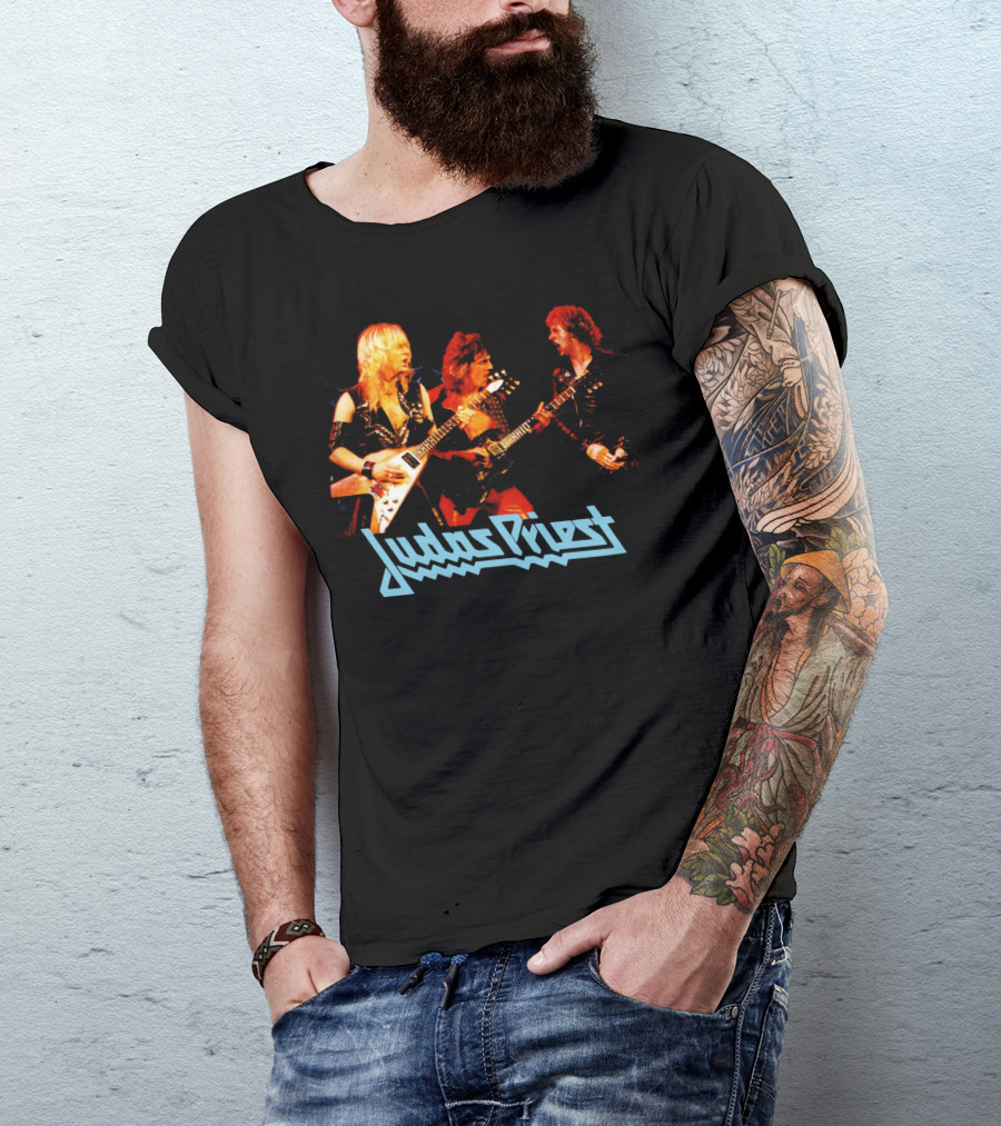Judas Priest Band British Steeler Concert T-Shirt