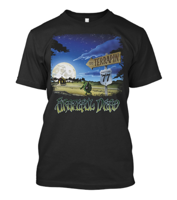 Grateful Dead To Terrapin Hartford 77 Moonlit Scene T-Shirt
