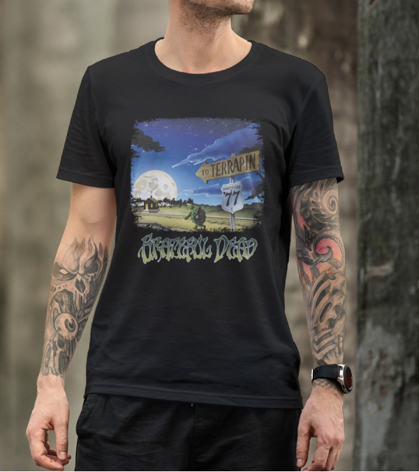 Grateful Dead To Terrapin Hartford 77 Moonlit Scene T-Shirt