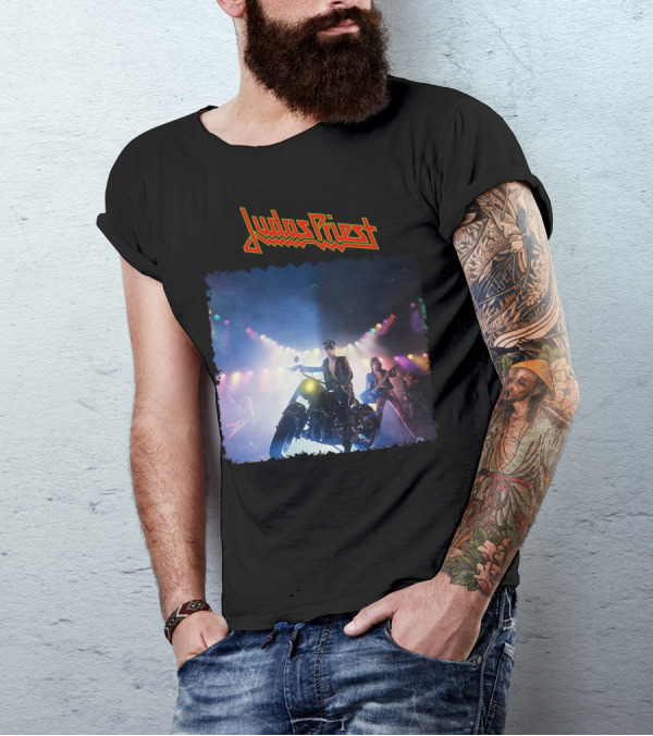 Judas Priest Unleashed In The East Motorcycle Concert Scene T-Shirt