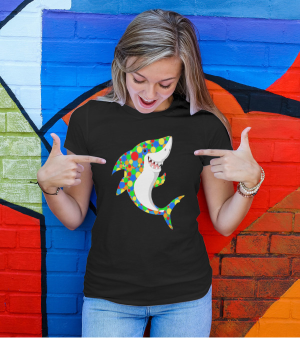 Polka Dot Shark Celebration For International Dot Day T-Shirt