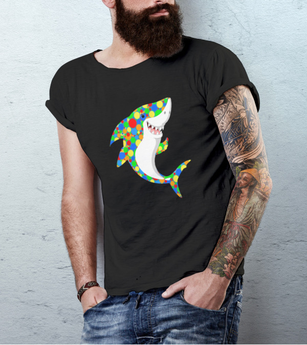 Polka Dot Shark Celebration For International Dot Day T-Shirt