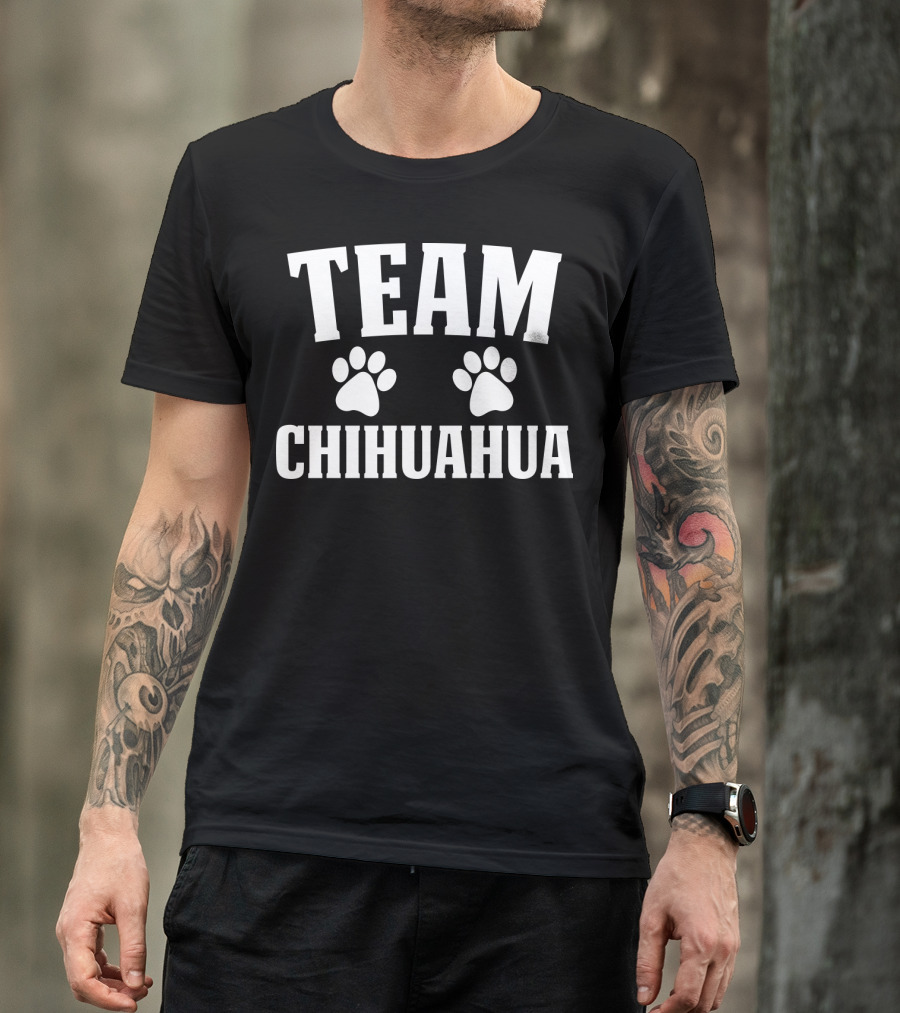Team Chihuahua Paw Print Loyalty T-Shirt