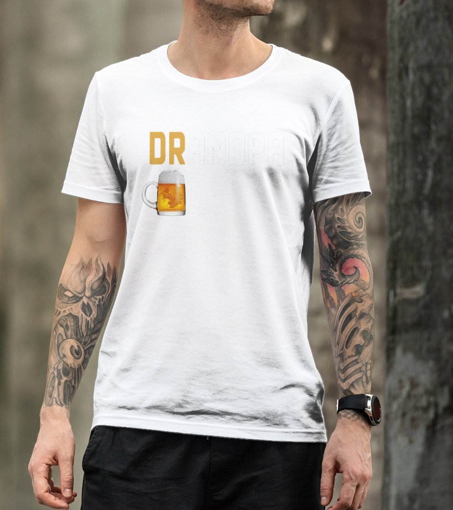 Grandpa Beer Mug DRANDPA Like A Normal Grandpa Only Drinker T-Shirt