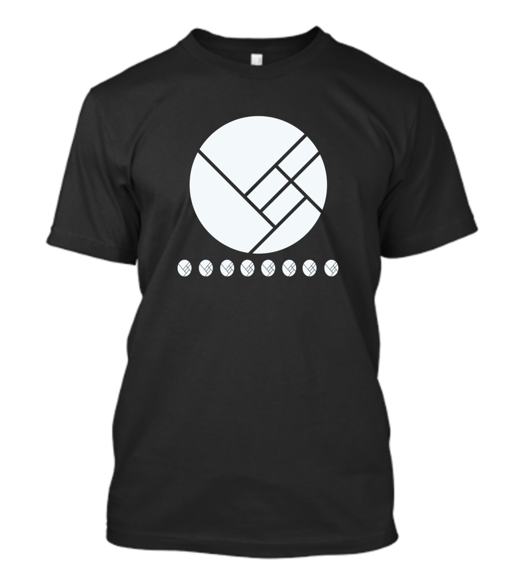 Herobust Geometric Circle And Seven Small Circles Symbol Merchandise T-Shirt