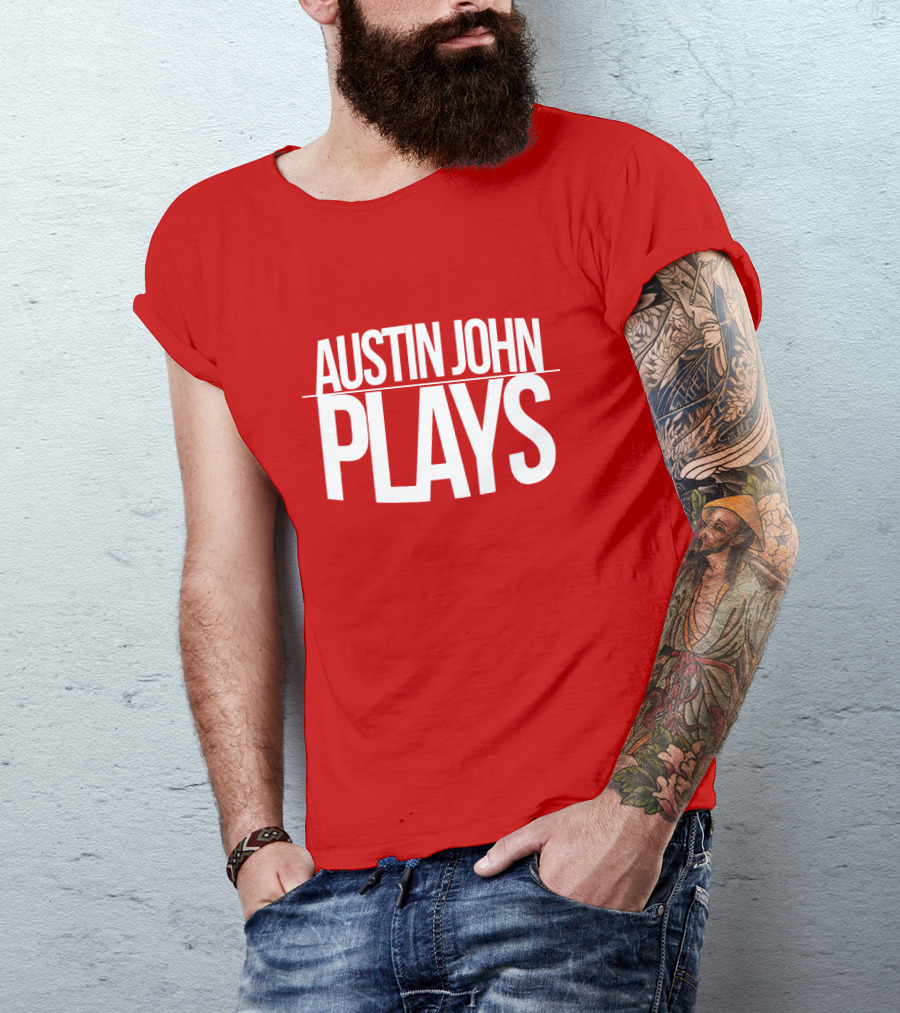 AUSTIN JOHN PLAYS Red Print T-Shirt