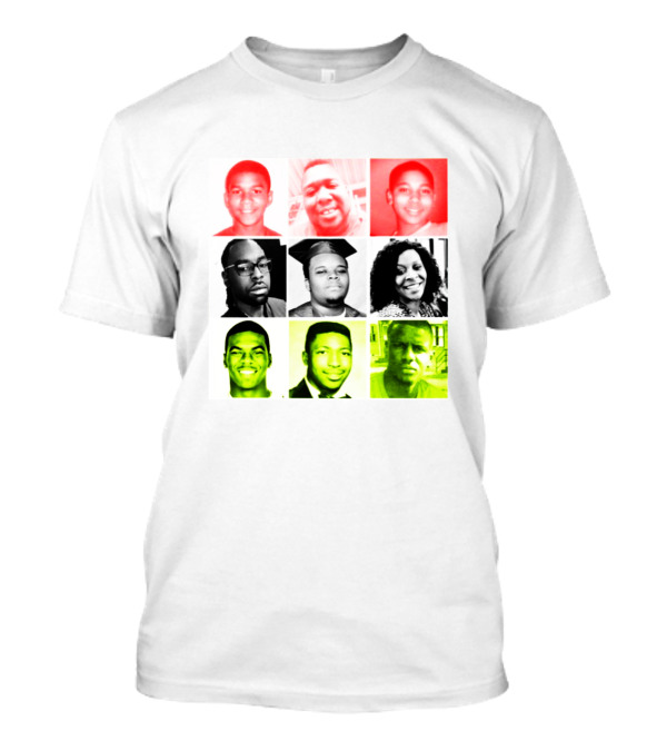 Black Victims Of Police Brutality Remembered In Powerful Collage T-Shirt