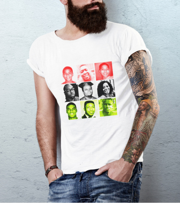 Black Victims Of Police Brutality Remembered In Powerful Collage T-Shirt