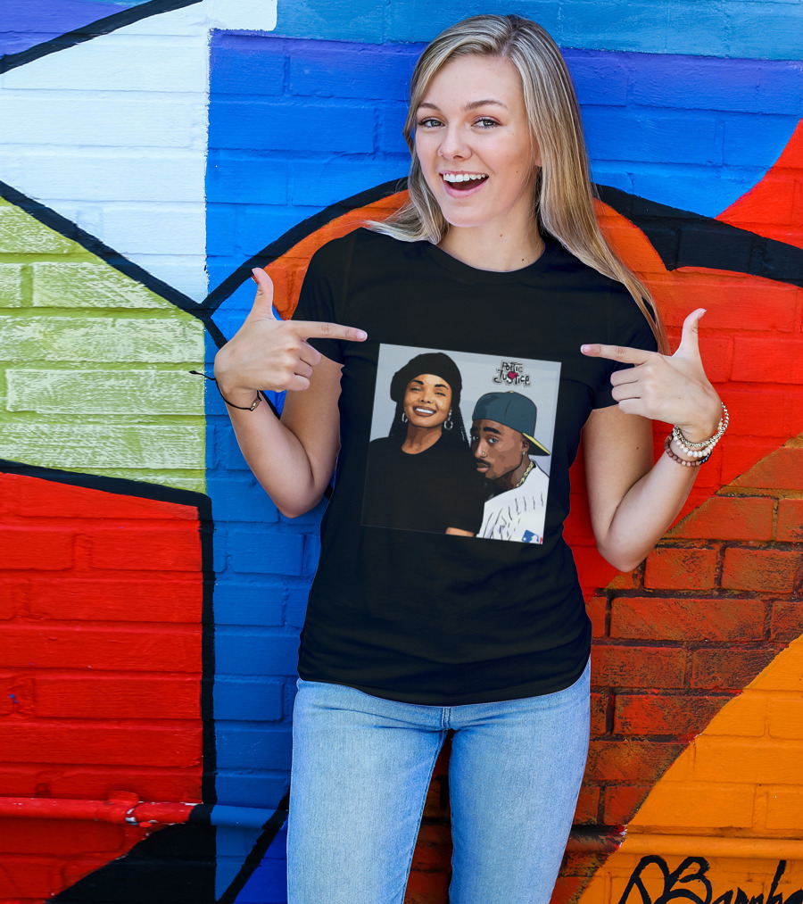 Poetic Justice Janet Jackson Tupac Shakur Baseball Cap MLB T-Shirt