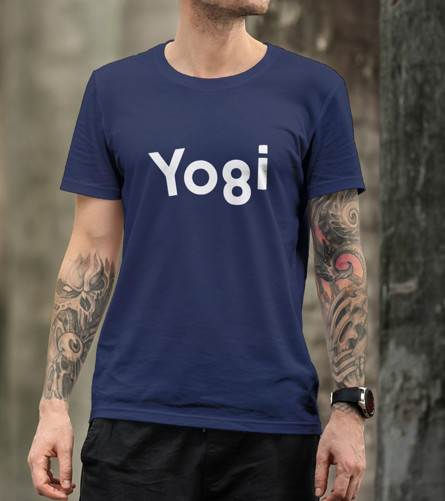 Yogi Bear Cartoon Lettering Bold Playful T-Shirt