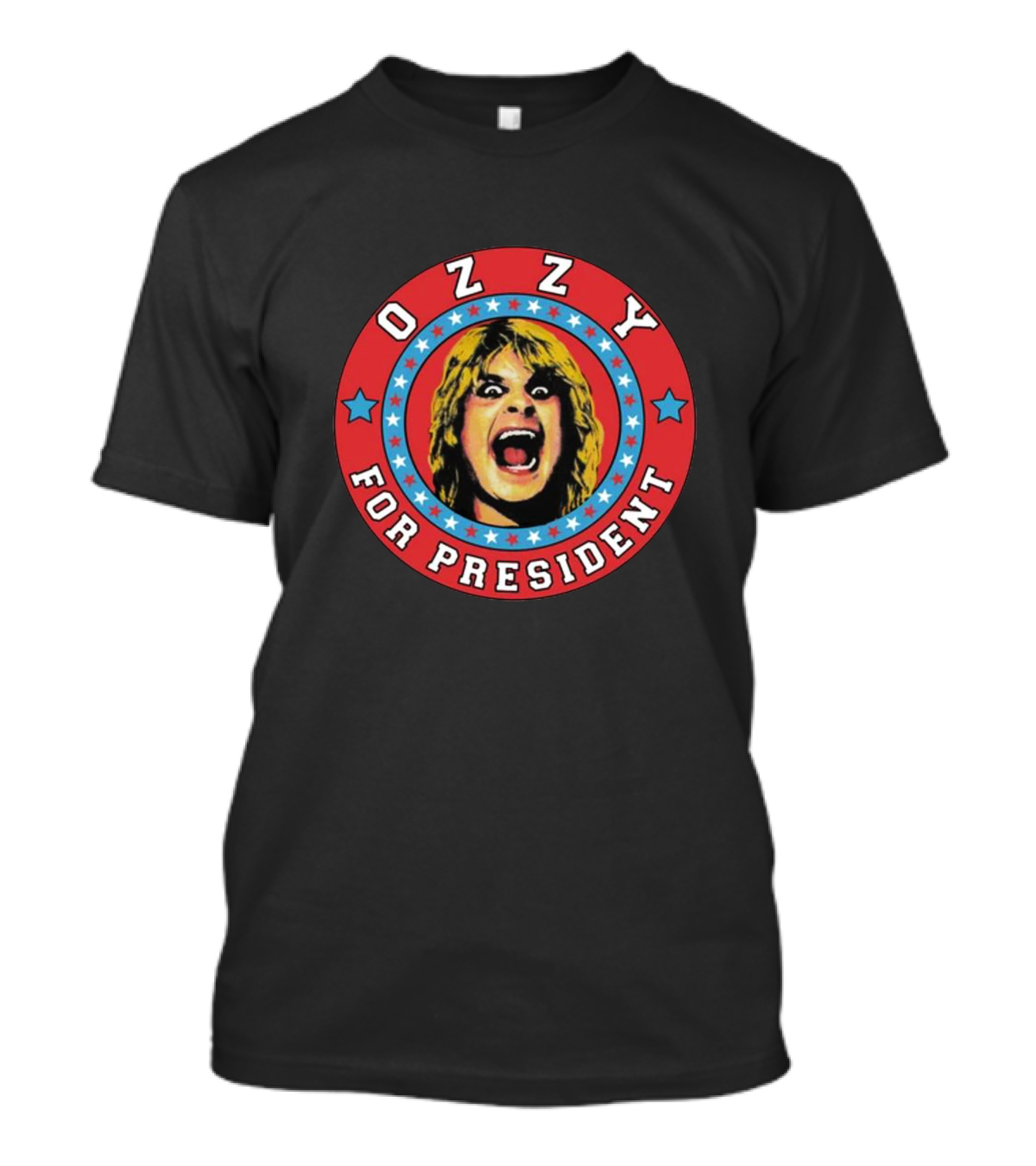 Ozzy For President Campaign Emblem Stars And Stripes Iconic T-Shirt