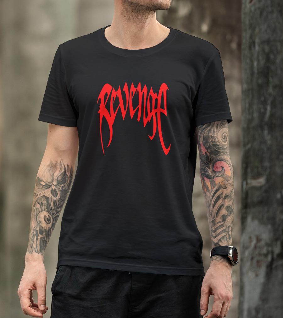 Revenge Merch Red Gothic T-Shirt