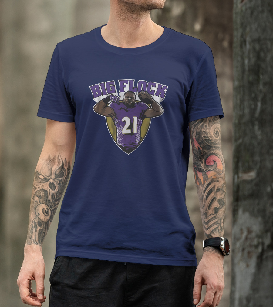 Mark Ingram Big Flock Number 21 Football T-Shirt