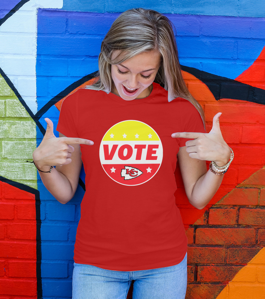 Vote Chiefs KC Red Stars Circle T-Shirt