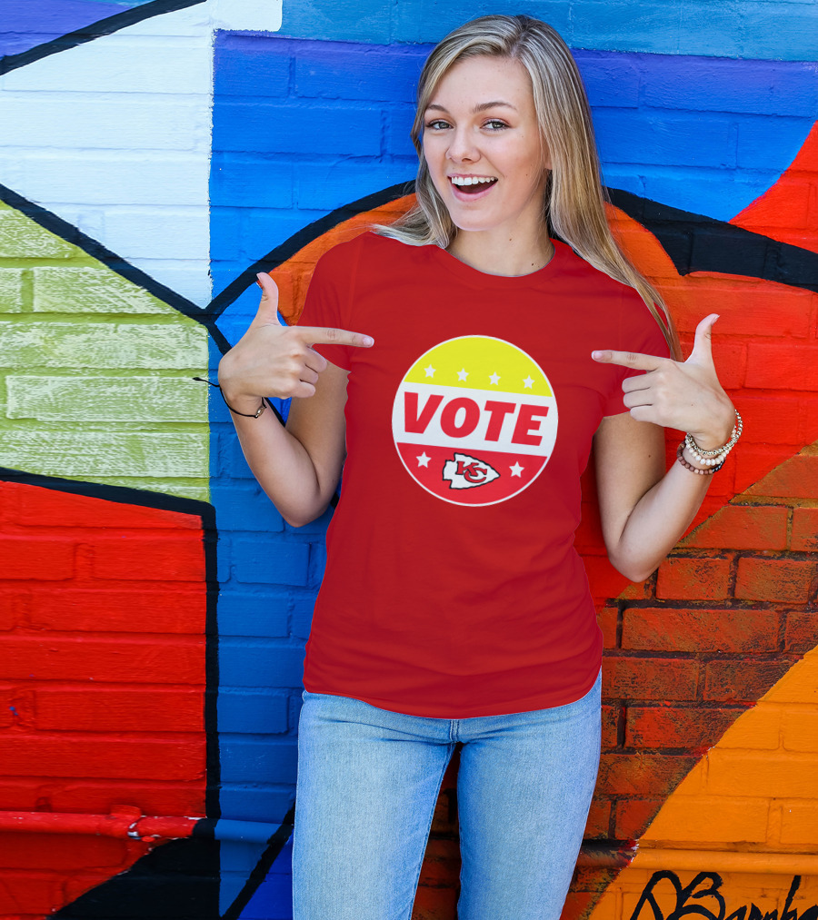 Vote Chiefs KC Red Stars Circle T-Shirt