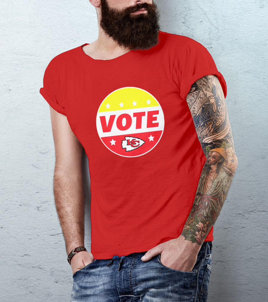 Vote Chiefs KC Red Stars Circle T-Shirt