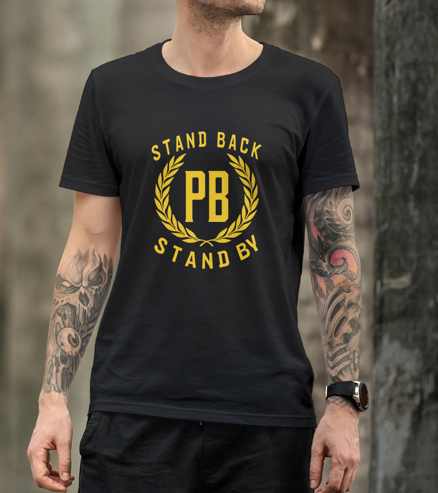 STAND BACK PB STAND BY Laurel Emblem T-Shirt