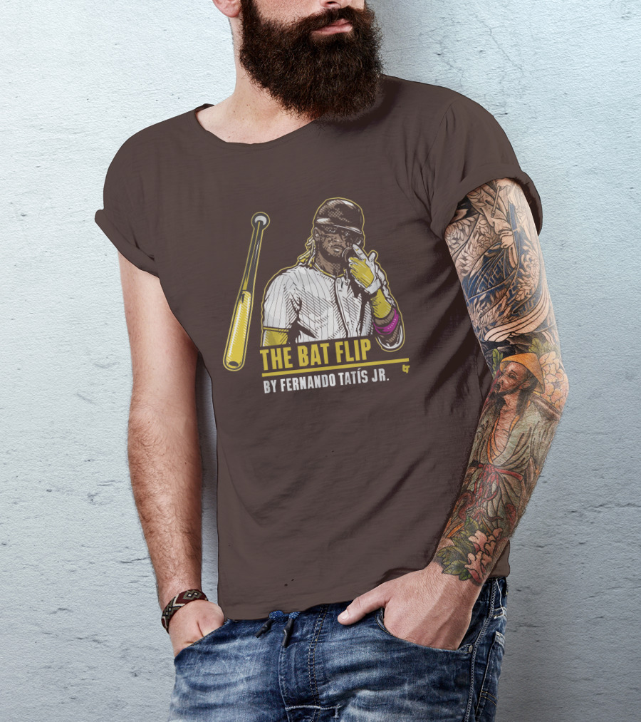 The Bat Flip By Fernando Tatis Jr. San Diego Padres T-Shirt