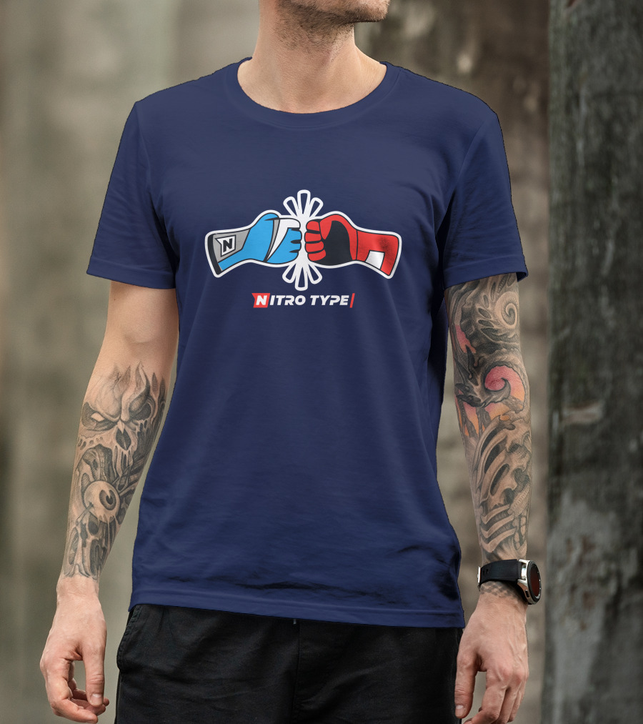 NITRO TYPE Fist Bump Racing Gloves T-Shirt
