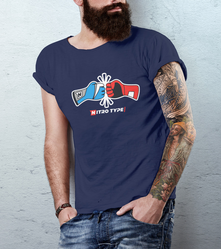 NITRO TYPE Fist Bump Racing Gloves T-Shirt
