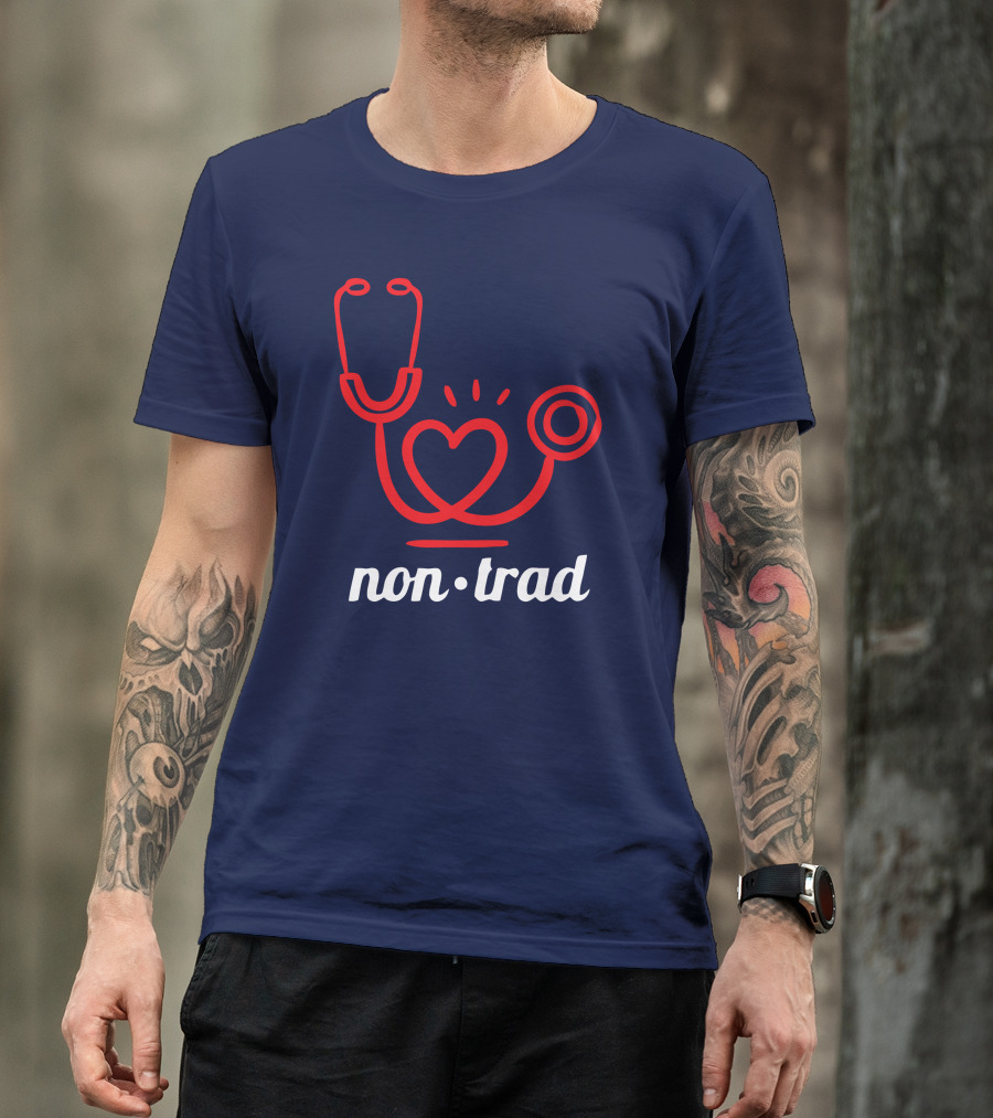 Non Trad Stethoscope Heart Valentine's Day Collection T-Shirt