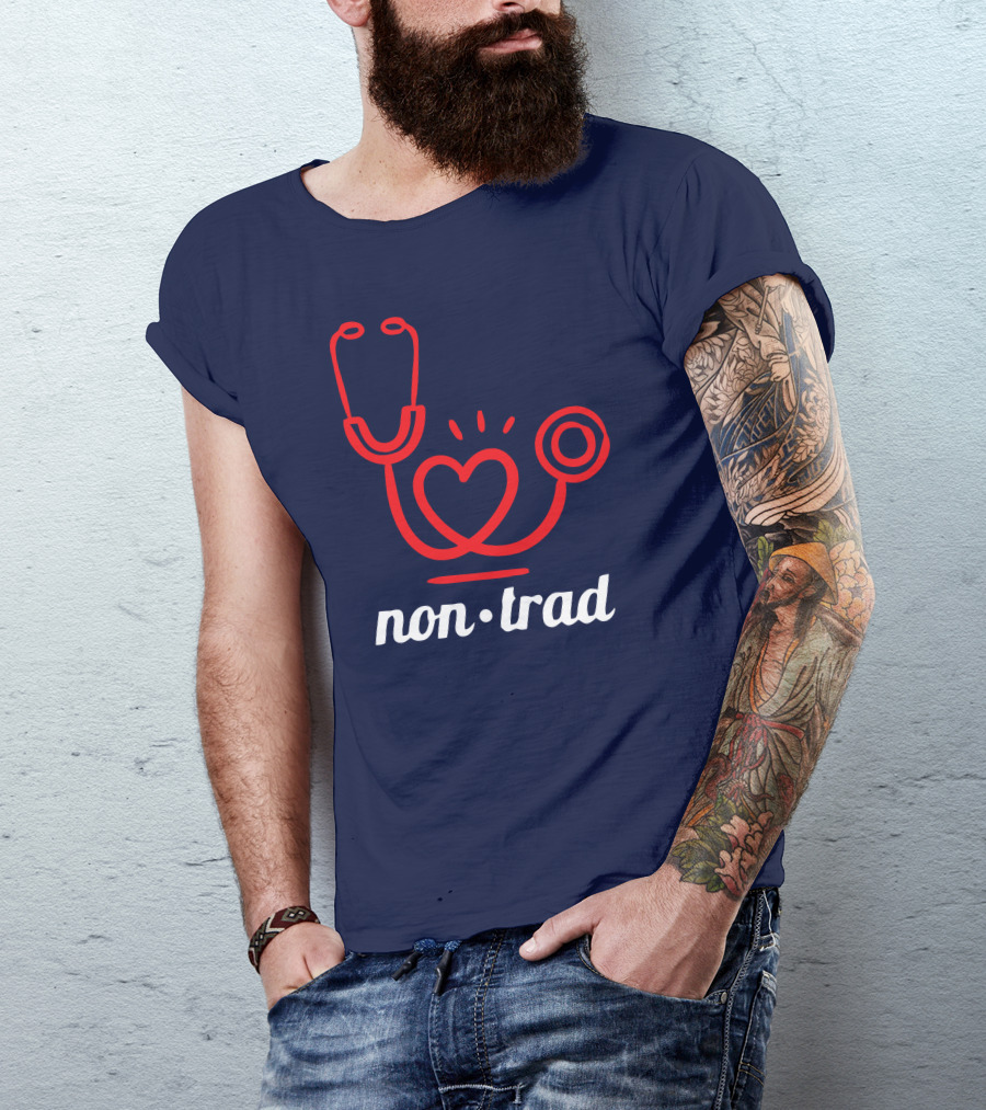 Non Trad Stethoscope Heart Valentine's Day Collection T-Shirt