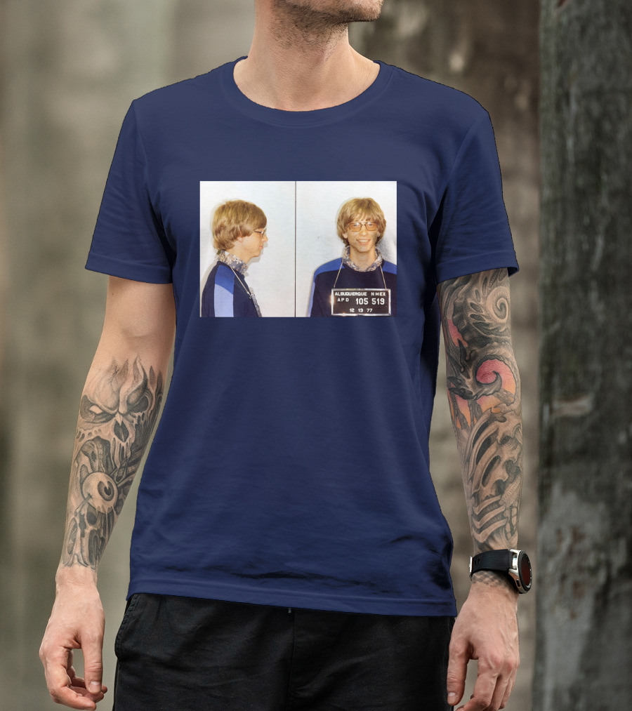 Bill Gates Albuquerque Mugshot 1977 T-Shirt