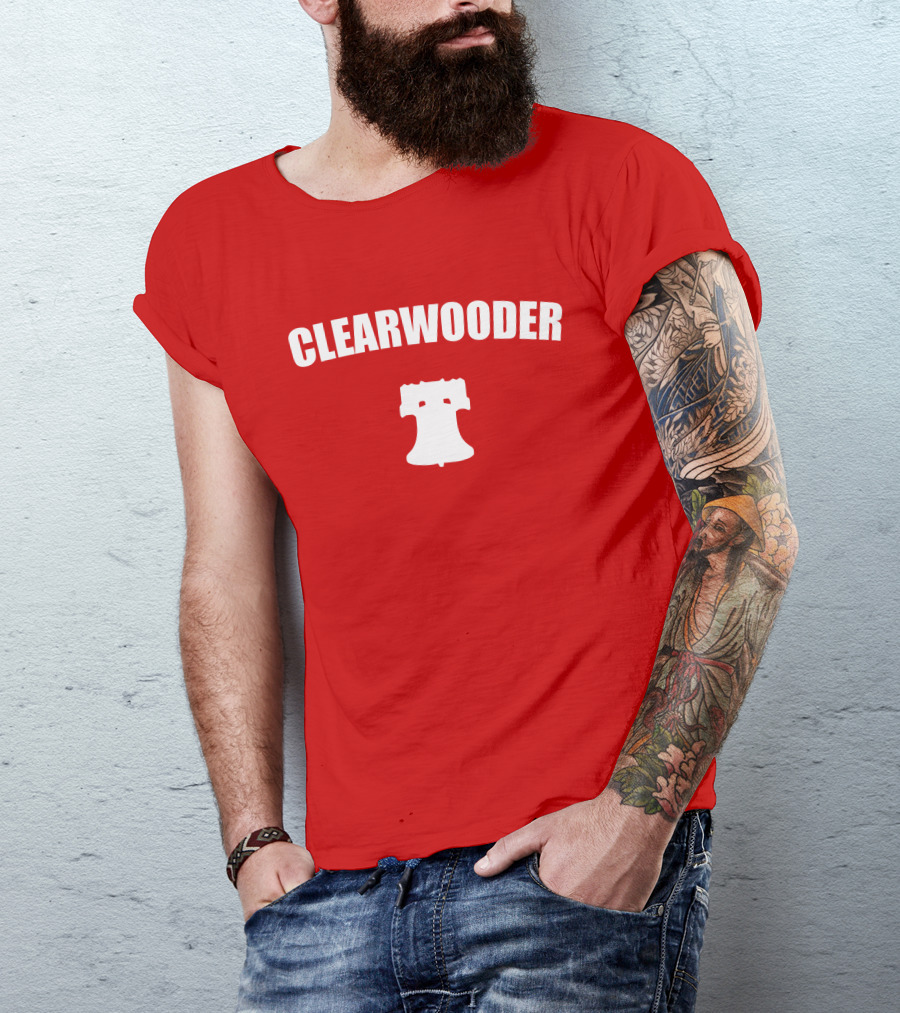 Clearwooder Liberty Bell Icon Red T-Shirt