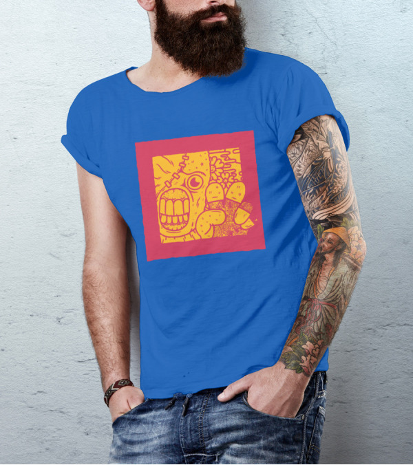 Biomaster 3 Last Escape Panic Zombie Face And Floral Background T-Shirt