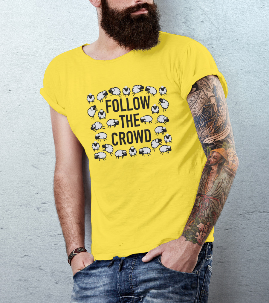 Follow The Crowd Vlog Creations Sheep T-Shirt