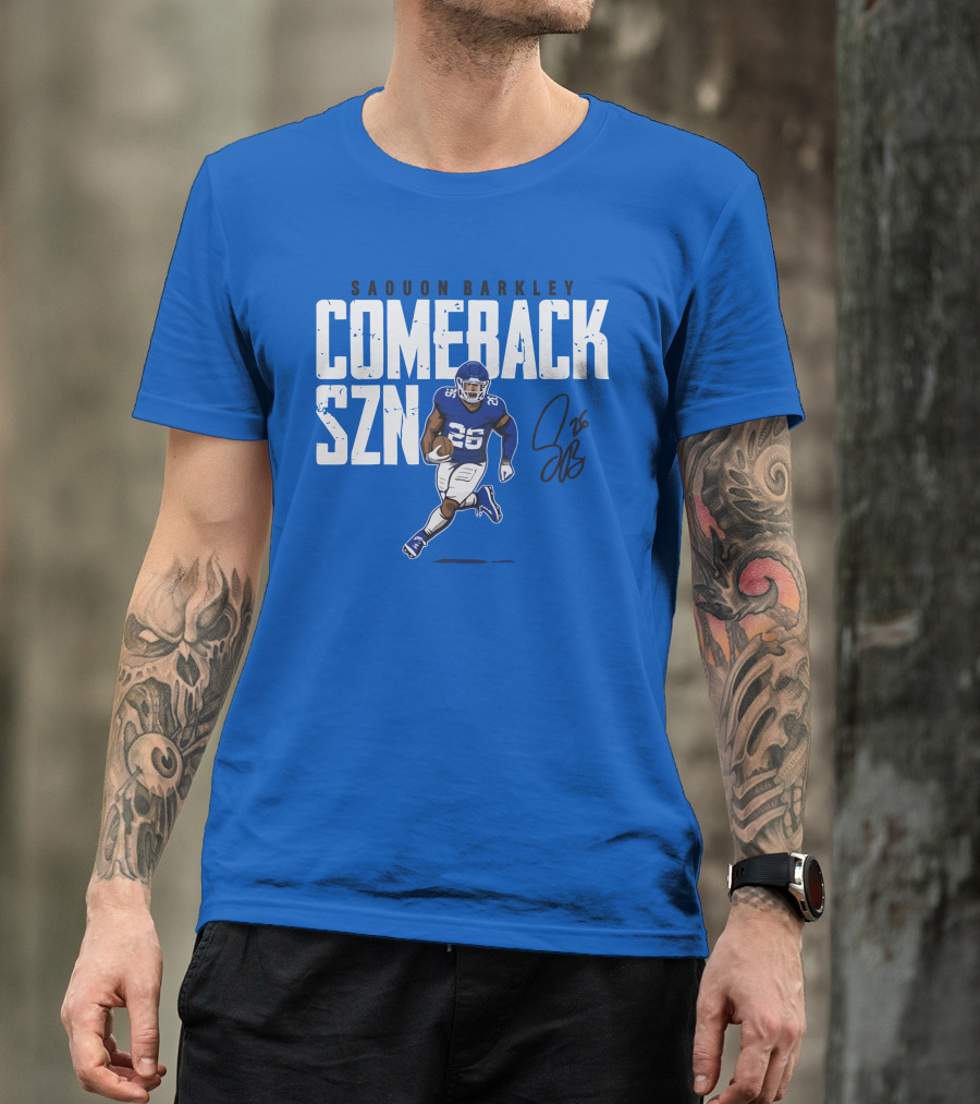 Saquon Barkley Comeback SZN 26 Football T-Shirt