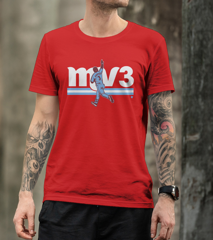 Mv3 Bryce Harper Athletic Tribute Jumping T-Shirt