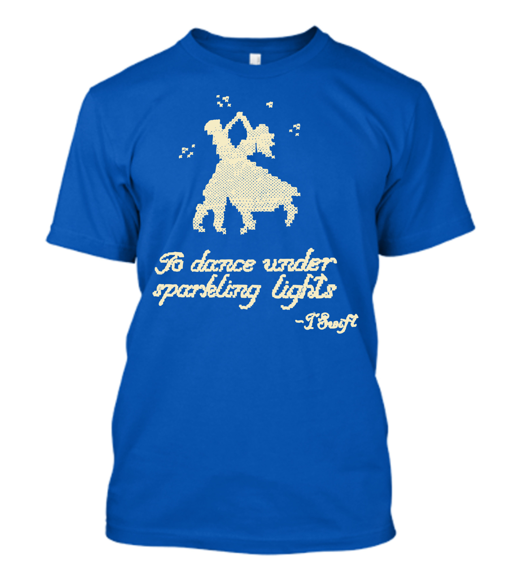 Taylor Swift To Dance Under Sparkling Lights Christmas Tree Farm Blue T-Shirt
